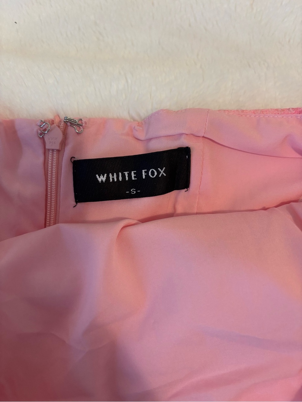 White Fox Boutique Pink Floral Sequin Strapless Mini Dress - Picture 3 of 4